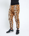 Men's Designer Sweatpants | Tan Cheetah