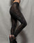 Women's Velvet Leggings | Black Leopard