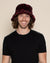 Men's Fur Bucket Hat | Red Burgundy Leopard