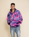 Classic Men's Fur Hoodie | Tie Dye Cotton Candy Cat