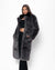 Grey Fox Calf Length Faux Fur Coat | Women's