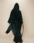 Women's Velvet Kimono | Emerald Green Tiger