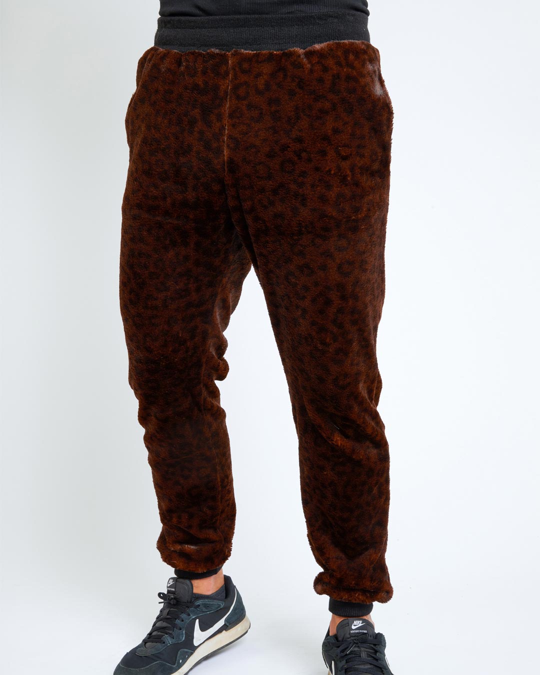 Mahogany Jaguar ULTRA SOFT Faux Fur Sweatpants | Men's