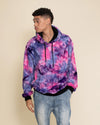 Classic Men's Fur Hoodie | Tie Dye Cotton Candy Cat