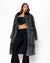 Grey Fox Calf Length Faux Fur Coat | Women's