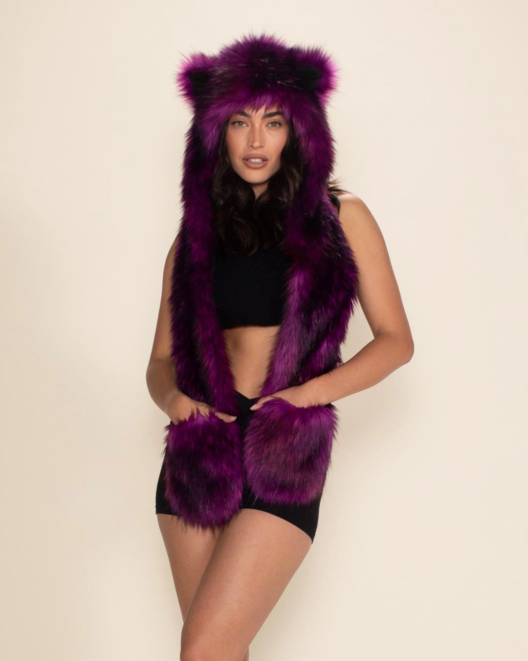 Purple Panther Collector Edition Faux Fur Hood | Women's