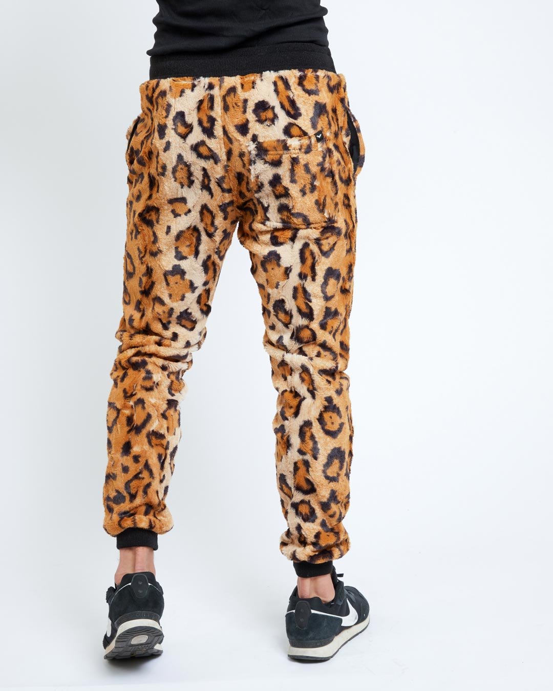 Men's Designer Sweatpants | Tan Cheetah