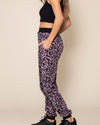 Lavender Leopard ULTRA SOFT Faux Fur Sweatpants | Women's