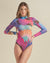 Women's Colorful Mesh Bodysuit | Parrot