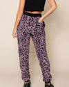 Lavender Leopard ULTRA SOFT Faux Fur Sweatpants | Women's