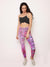 Oaxaca Jaguar Velvet Leggings on Female Model