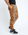 Men's Designer Sweatpants | Tan Cheetah