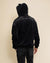 Classic Men's Fur Hoodie | Slate Black Leopard