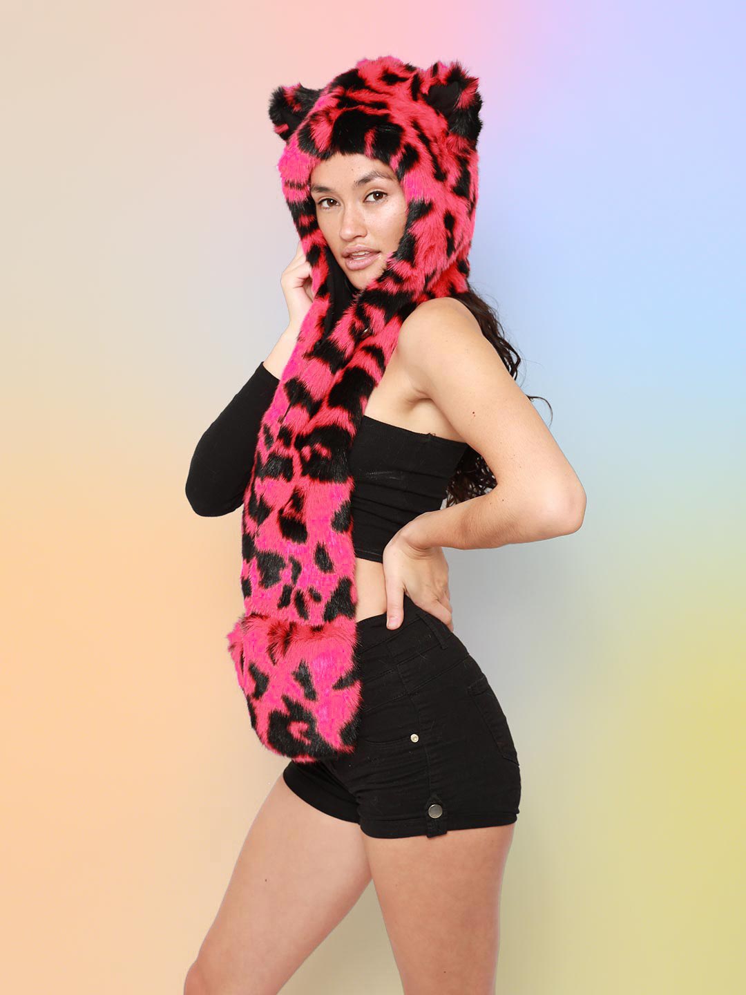 Pink Panther Collector Edition Faux Fur Hood on Female