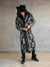 Man wearing Santa Fe Wolf Classic Faux Fur Style Robe, front view 4