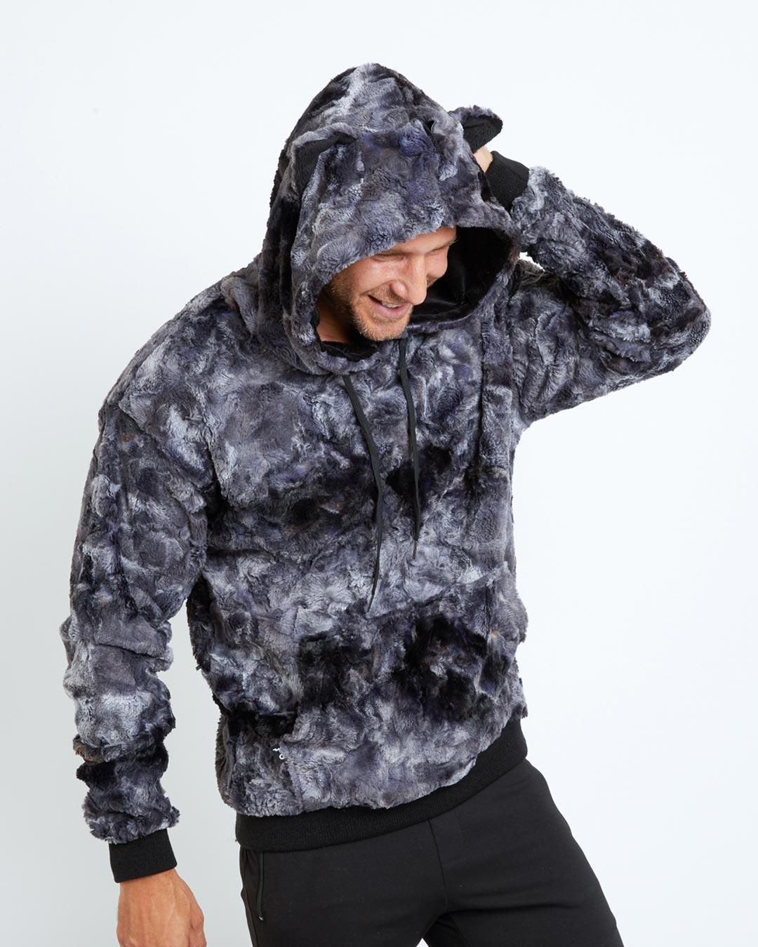 Shark Classic Ultra Soft Faux Fur Hoodie | Men's