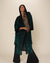 Women's Velvet Kimono | Emerald Green Tiger