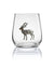 Stemless Wine Glass | Deer