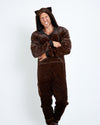 Mahogany Jaguar Classic Ultra Soft Faux Fur Onesie | Men's