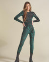 Women's Green Full Bodysuit | Emerald Tiger