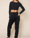 Women's Lounge Pants | Slate Black Leopard