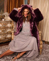 Classic Women's Faux Fur Coat | Lavender Wolf