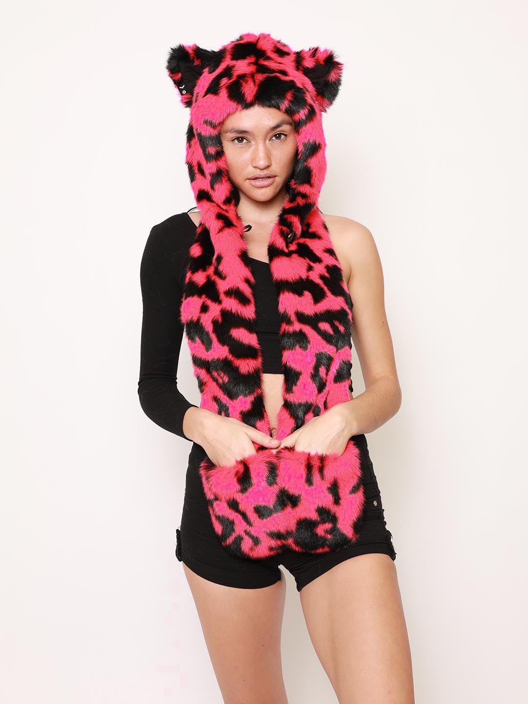 Pink Panther Collector Edition Faux Fur Hood on Female