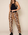 Women's Lounge Pants | Tan Cheetah