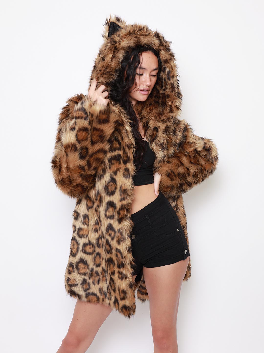 Spirirthoods deals Naughty Leopard BNWT 100% FAUX FUR