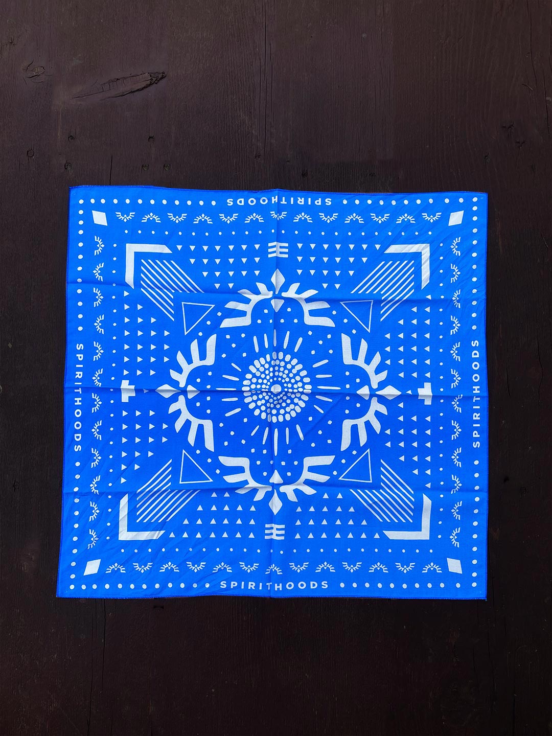 Blue Bandana with King Cheetah Design