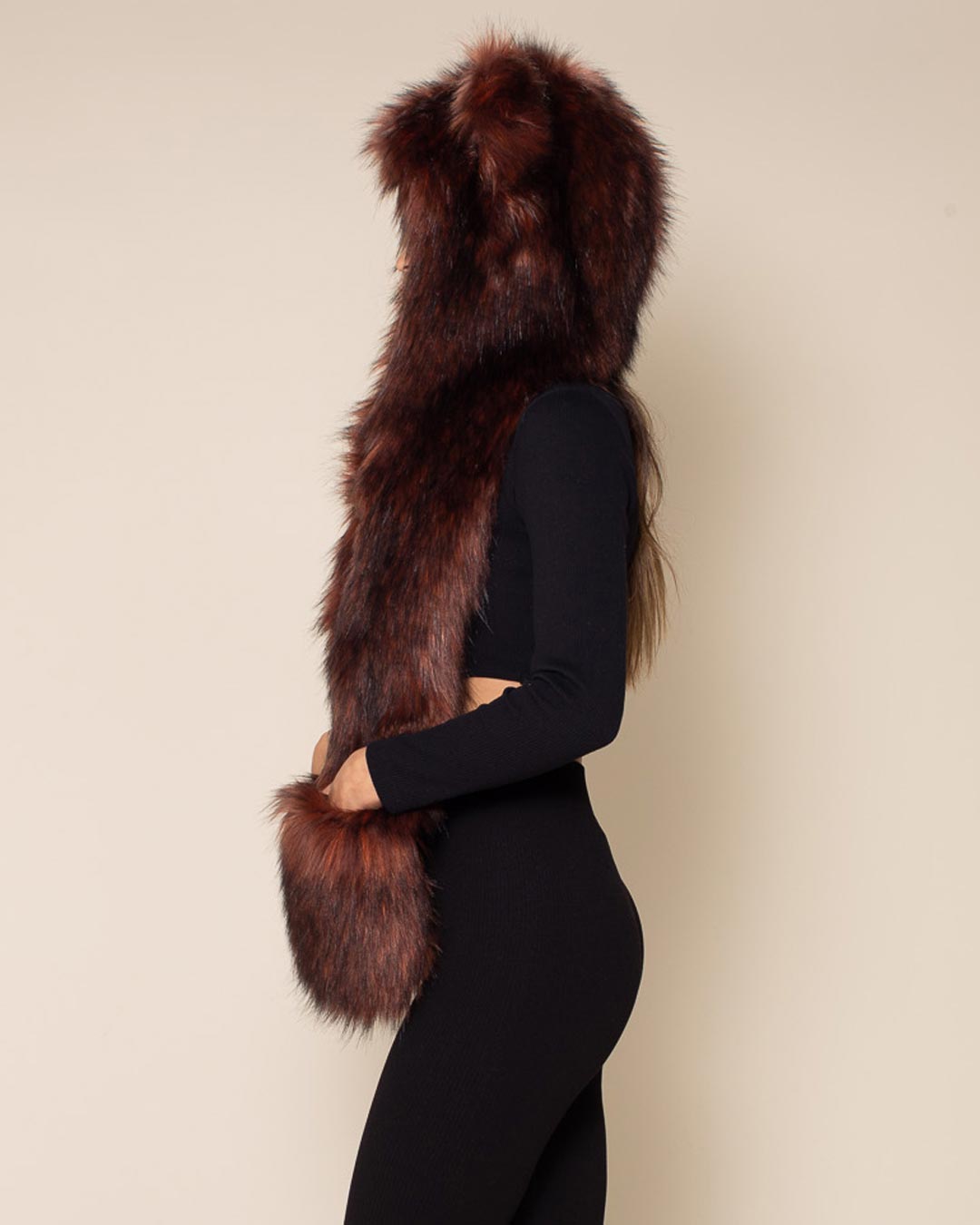 Ethiopian Red Wolf Collector Edition Faux Fur Hood | Women's