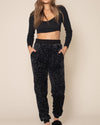 Women's Lounge Pants | Slate Black Leopard