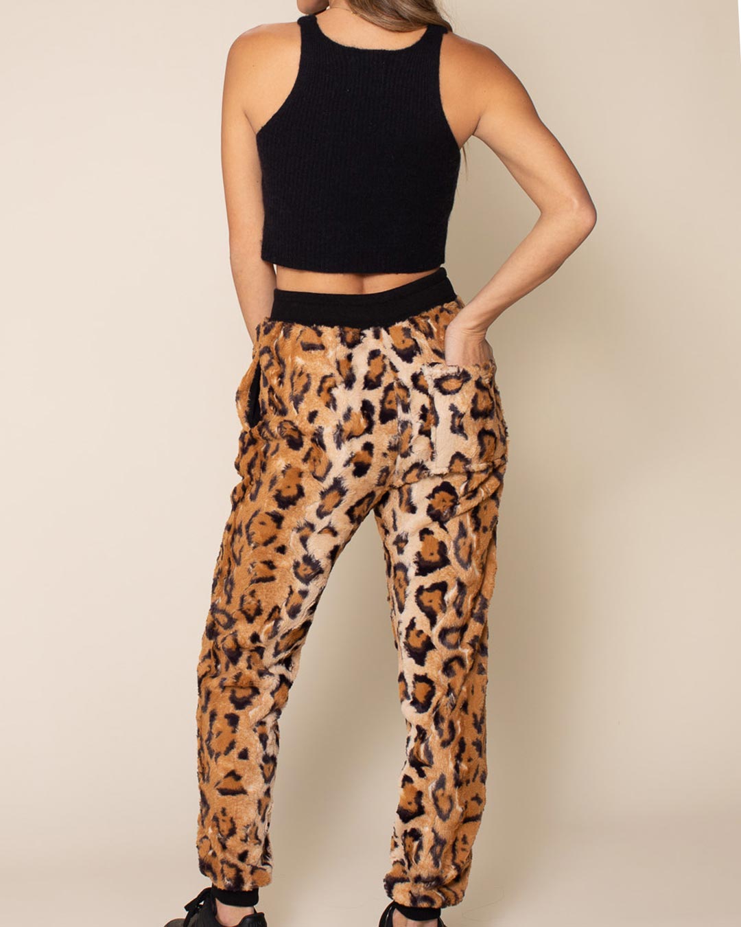 Women's Lounge Pants | Tan Cheetah