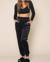 Women's Lounge Pants | Slate Black Leopard