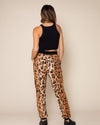 Women's Lounge Pants | Tan Cheetah