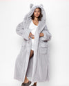 Classic Women's Luxury Grey Robe | Silver Fox