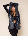 Moroccan Blue Wolf Collector Edition Faux Fur Hood | Women's