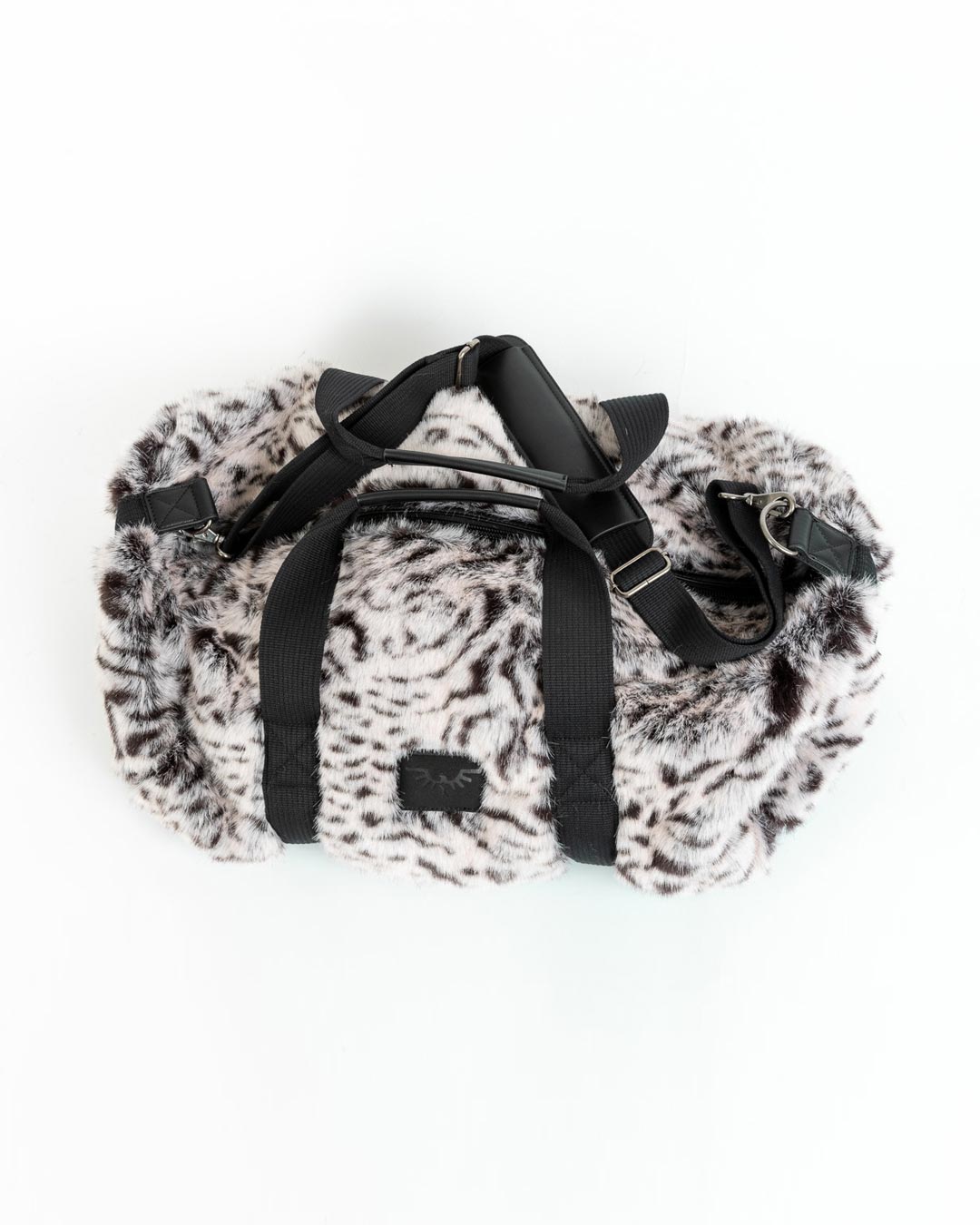 White Tiger Faux Fur Weekender Duffle Bag