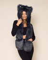 Moroccan Blue Wolf Collector Edition Faux Fur Hood | Women's