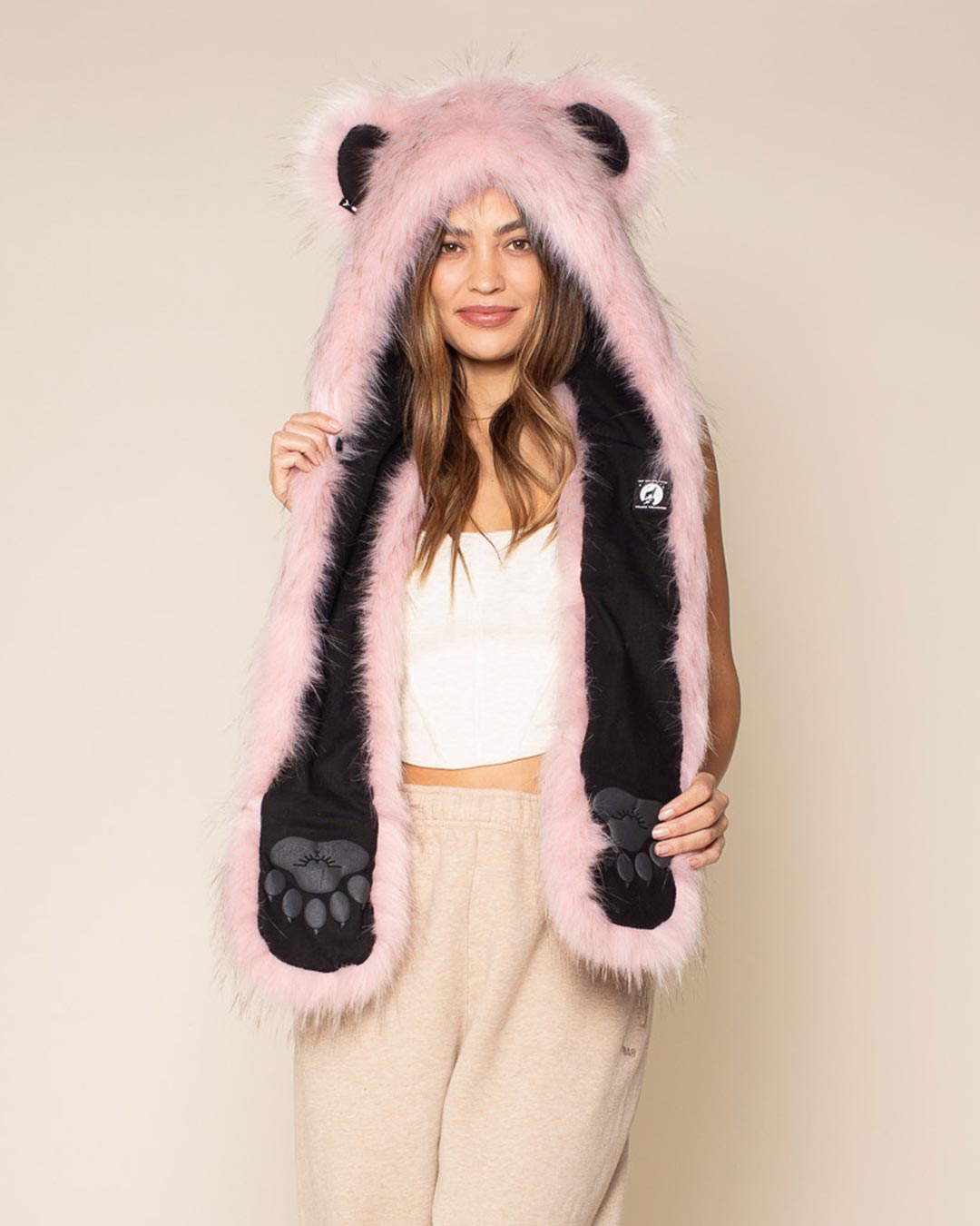 Blush Bear Collector Edition Faux Fur Hood | Women's