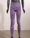 Women's Velvet Leggings | Pink Leopard