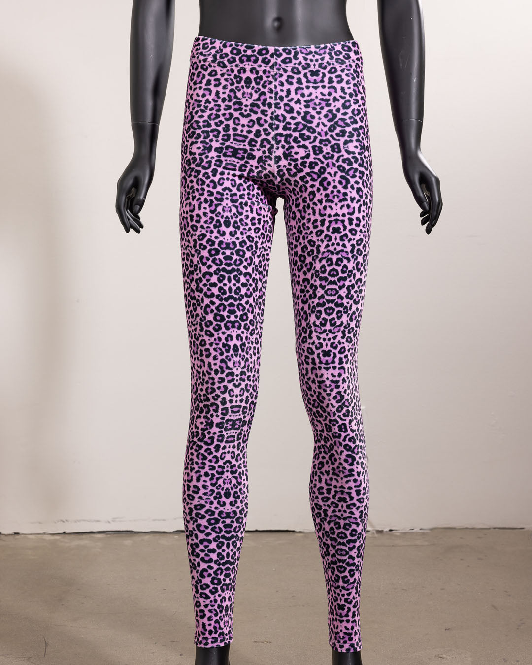 Women&#39;s Velvet Leggings | Pink Leopard