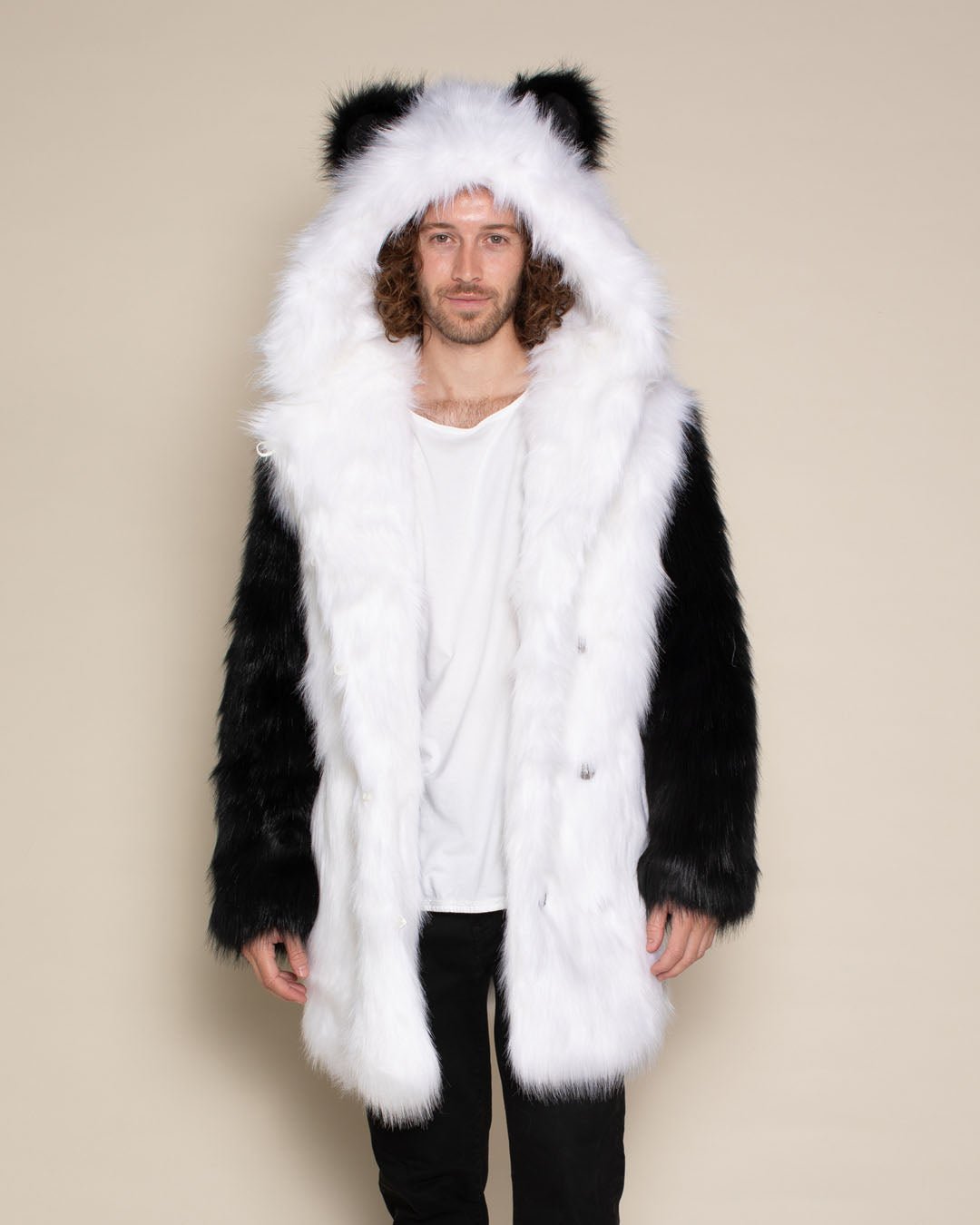 Panda Bear Classic Faux Fur Coat | Men's