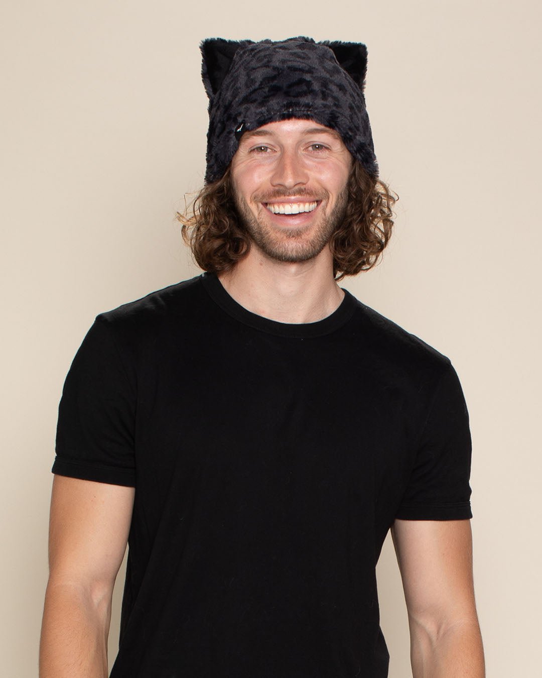 Slate Leopard Classic Faux Fur Beanie | Men's