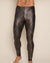 Men's Metallic Leggings | Metallic Bronze Leopard