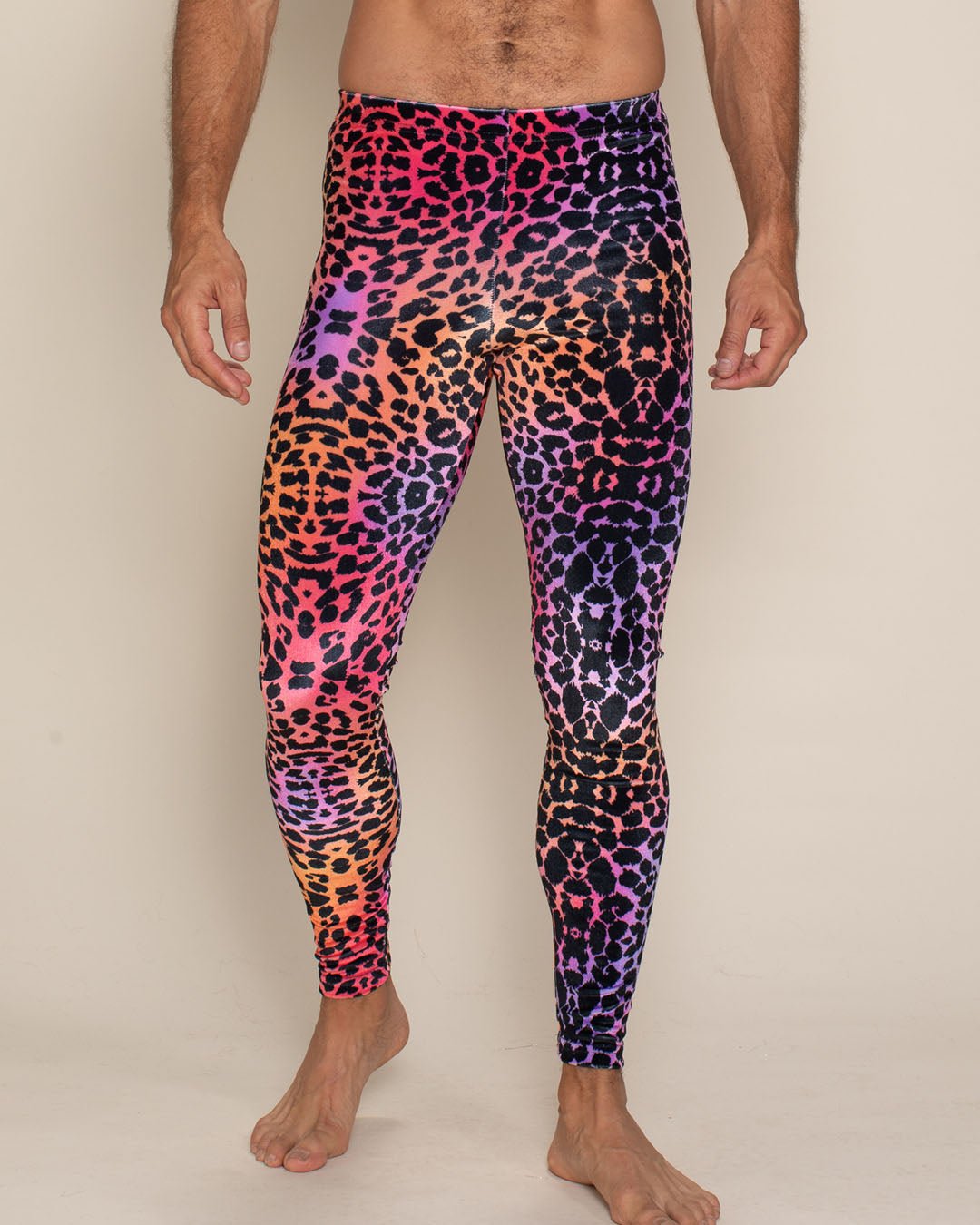 Men&#39;s Leggings | Sunset Leopard