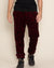 Burgundy Leopard ULTRA SOFT Faux Fur Sweatpants | Men's