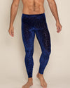 SpiritHoods-Spirit-Hoods-Indigo-Blue-Leopard-Print-Burnout-Velvet-Men's-Leggings-Rave-Music-Festival-Outfit-for-Men