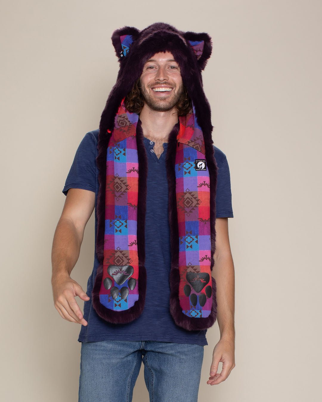 Tartan Kitty Luxe Collector Edition Faux Fur Hood | Men's