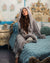 Classic Women's Luxury Grey Robe | Silver Fox